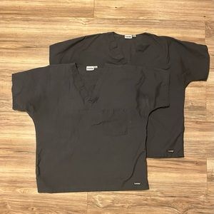Unisex scrub top